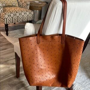 Madewell Perforated Leather Tote